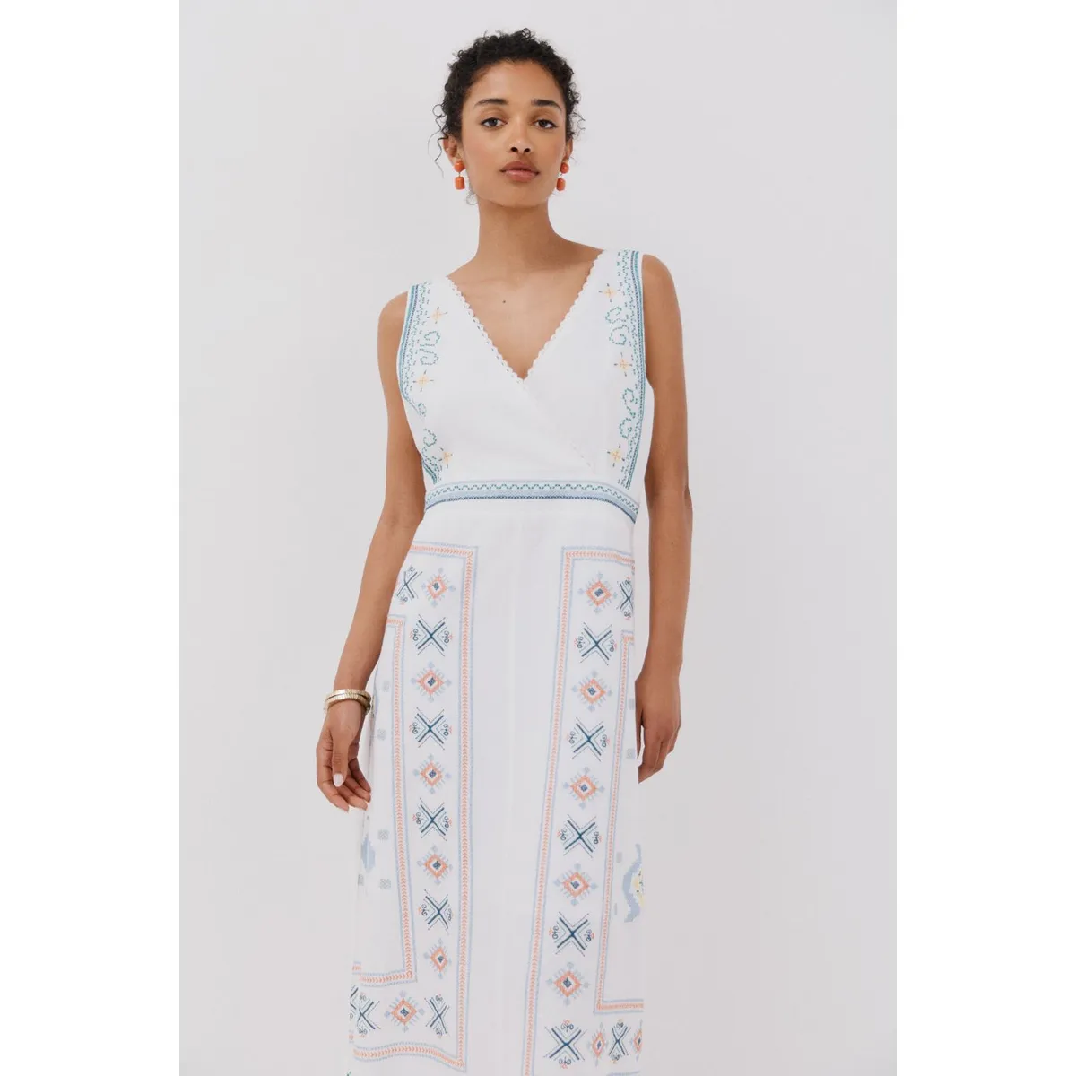 CORTEFIEL - Vestido Largo Casual Mujer Cortefiel