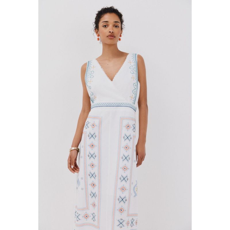 CORTEFIEL - Vestido Largo Casual Mujer Cortefiel