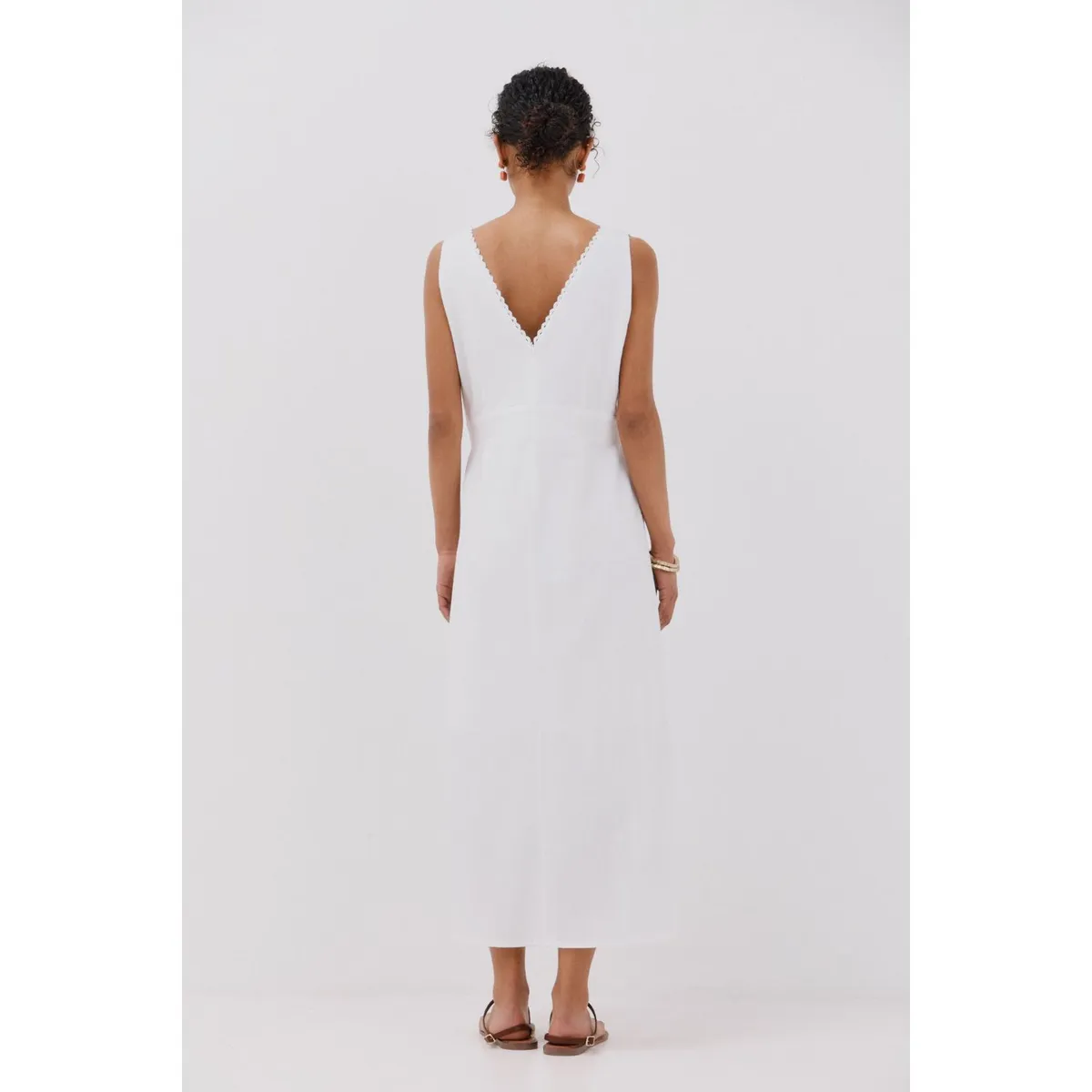 CORTEFIEL - Vestido Largo Casual Mujer Cortefiel