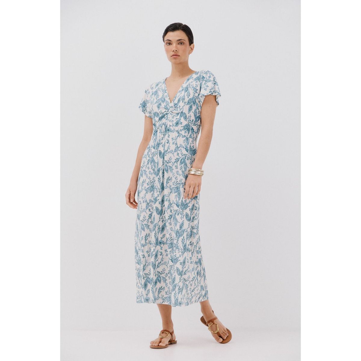 CORTEFIEL - Vestido Largo Casual Mujer Cortefiel