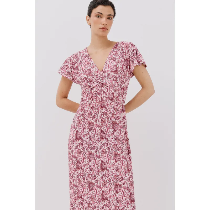 CORTEFIEL - Vestido Largo Casual Mujer Cortefiel