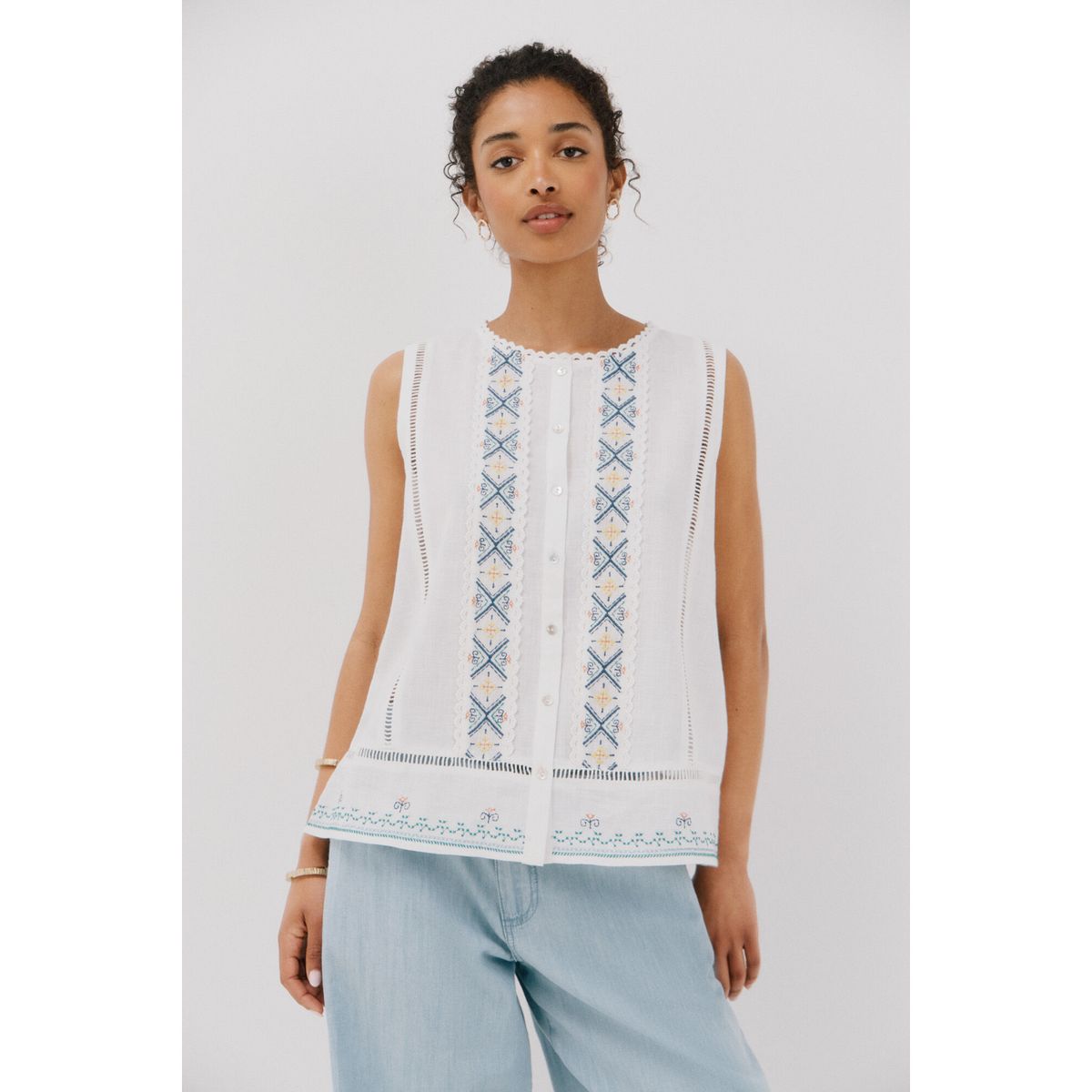 CORTEFIEL - Blusa Casual Mujer Cortefiel