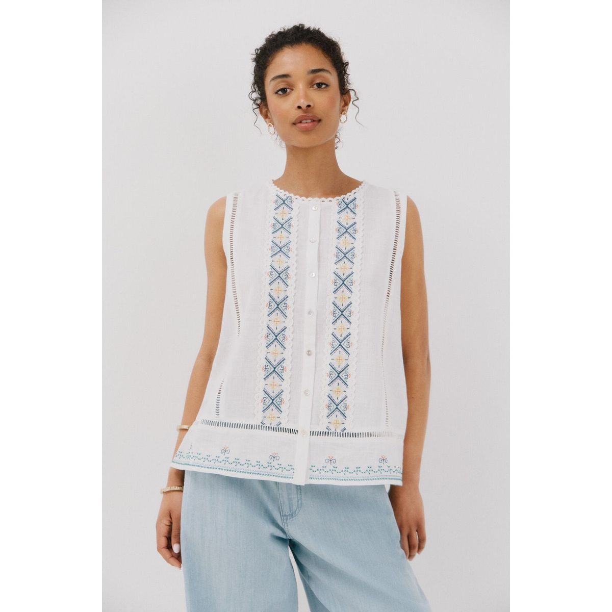 CORTEFIEL - Blusa Casual Mujer Cortefiel