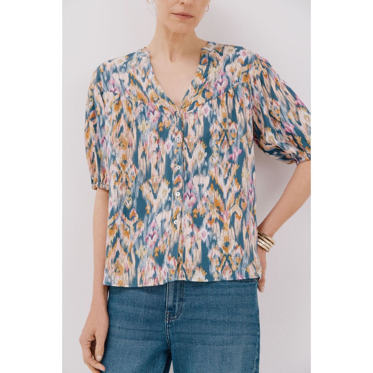 CORTEFIEL - Blusa Casual Mujer Cortefiel