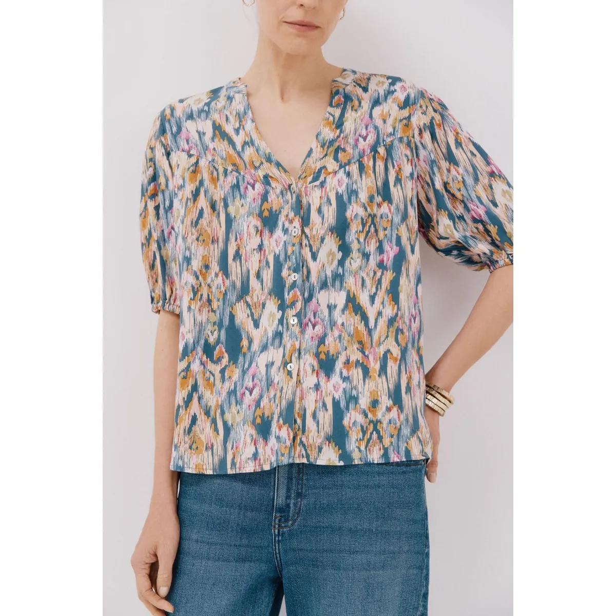 CORTEFIEL - Blusa Casual Mujer Cortefiel