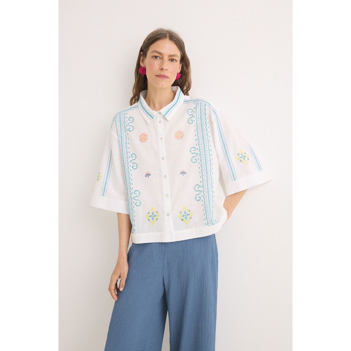 CORTEFIEL - Blusa Casual Mujer Cortefiel