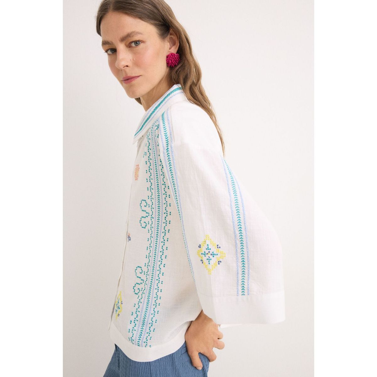 CORTEFIEL - Blusa Casual Mujer Cortefiel