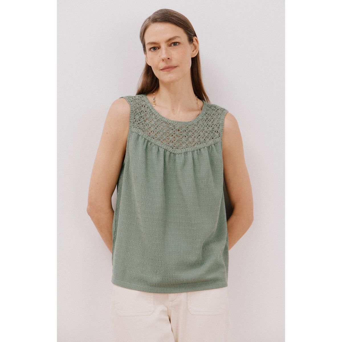 CORTEFIEL - Top Casual Mujer Cortefiel