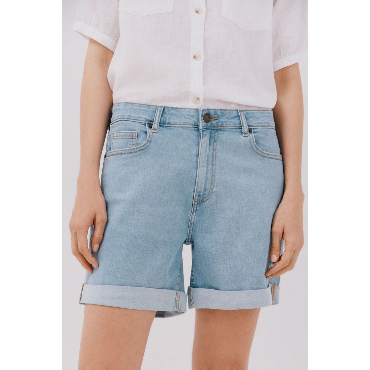 CORTEFIEL - Short Denim Mujer Cortefiel