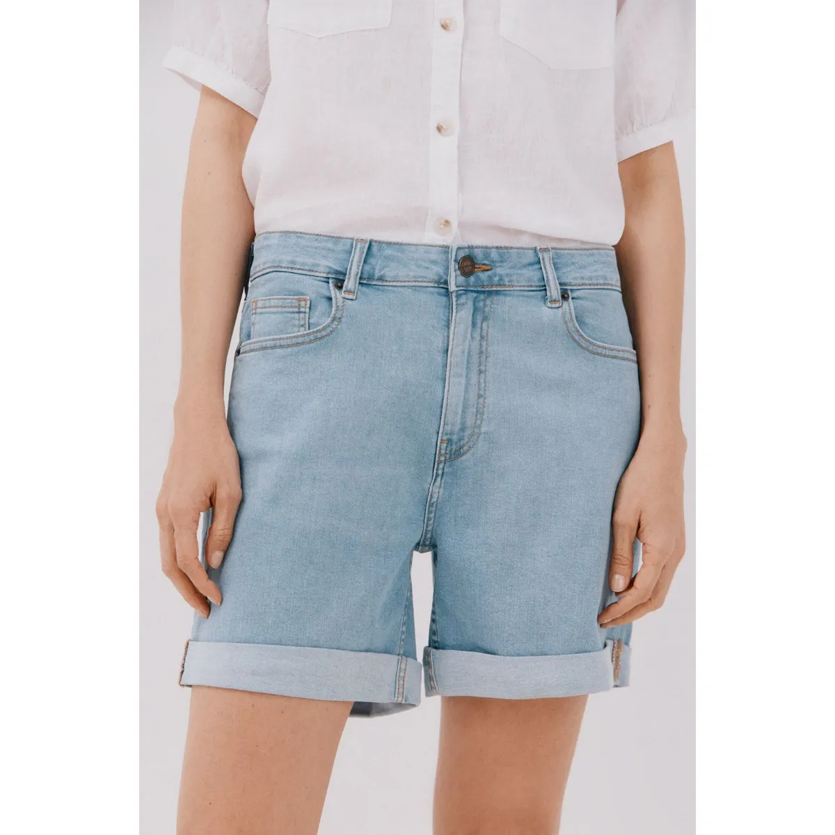 CORTEFIEL - Short Denim Mujer Cortefiel