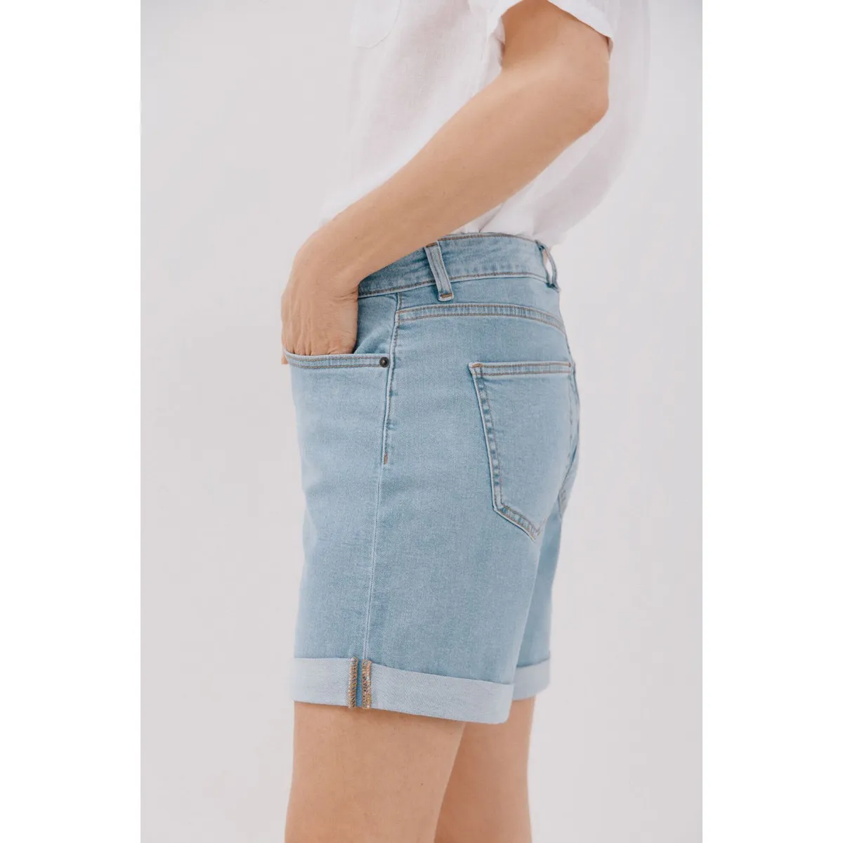 CORTEFIEL - Short Denim Mujer Cortefiel