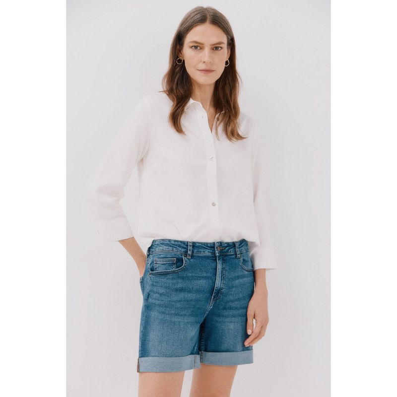 CORTEFIEL - Short Denim Mujer Cortefiel