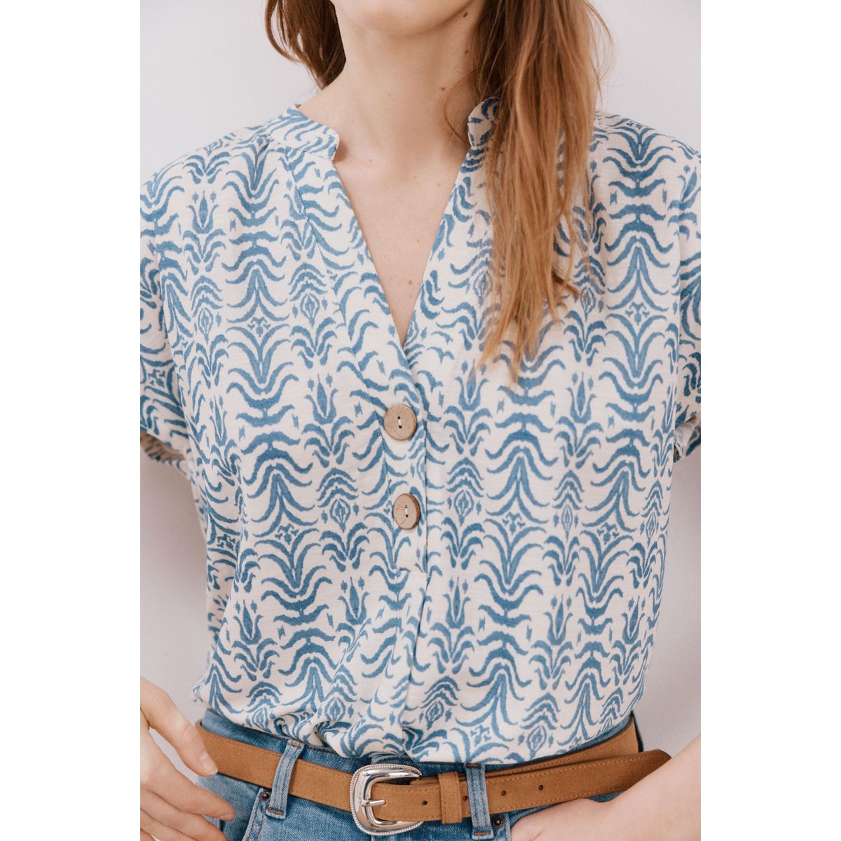 CORTEFIEL - Blusa Casual Mujer Cortefiel