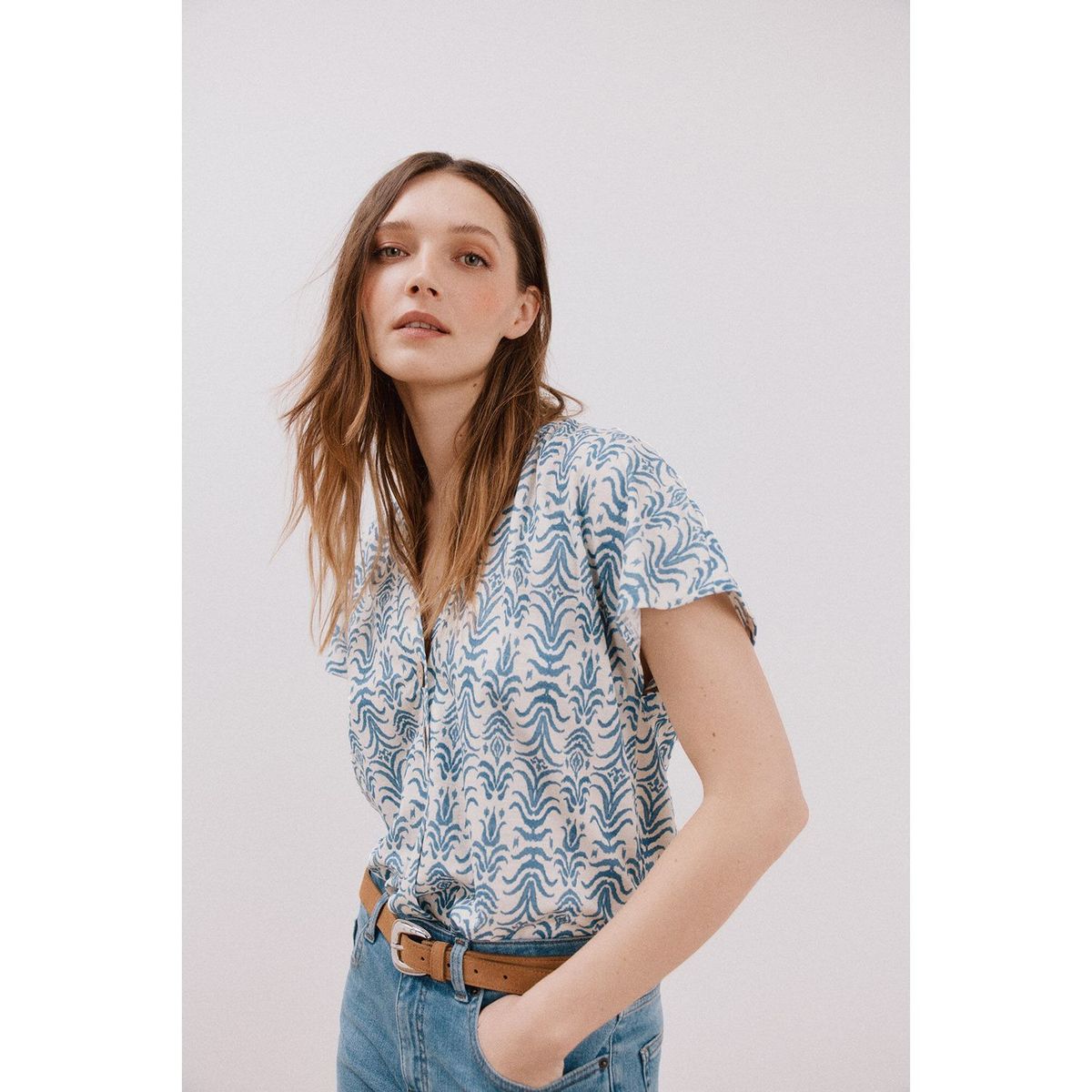 CORTEFIEL - Blusa Casual Mujer Cortefiel