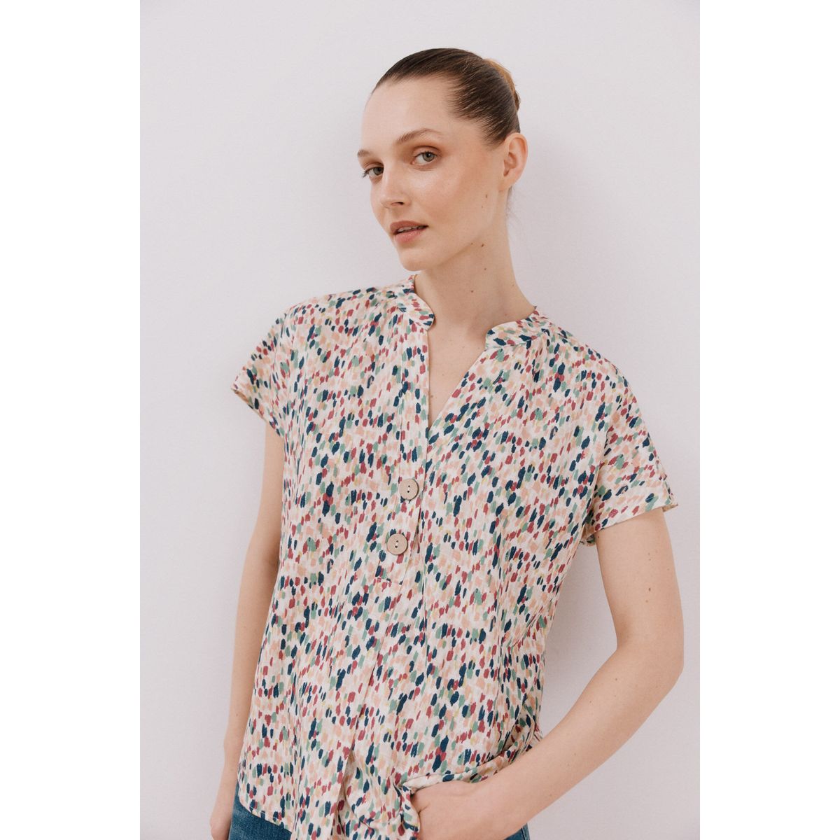 CORTEFIEL - Blusa Casual Mujer Cortefiel
