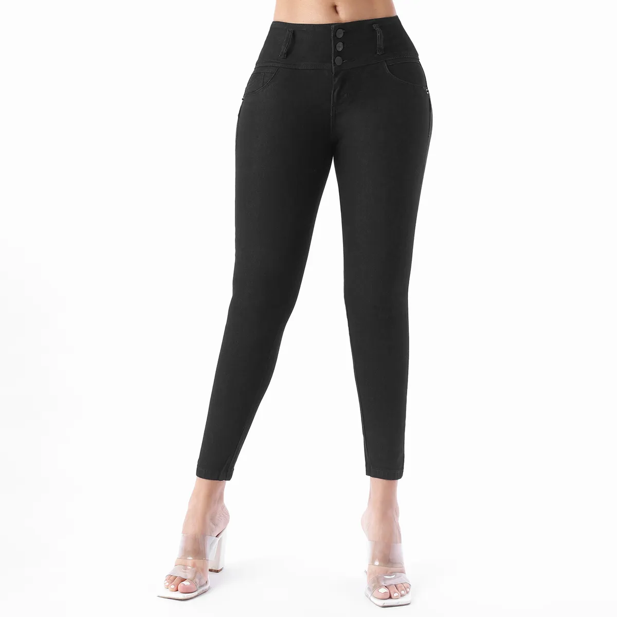 KANSAS - Jean Skinny Tiro Alto Mujer Kansas
