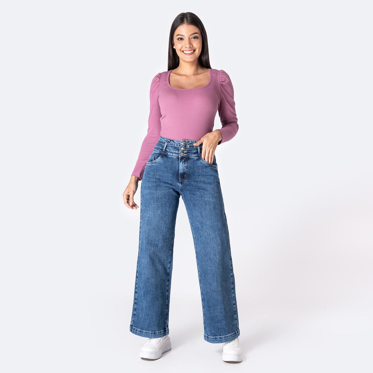 PIONIER - Jean Wide Leg Mujer Pionier