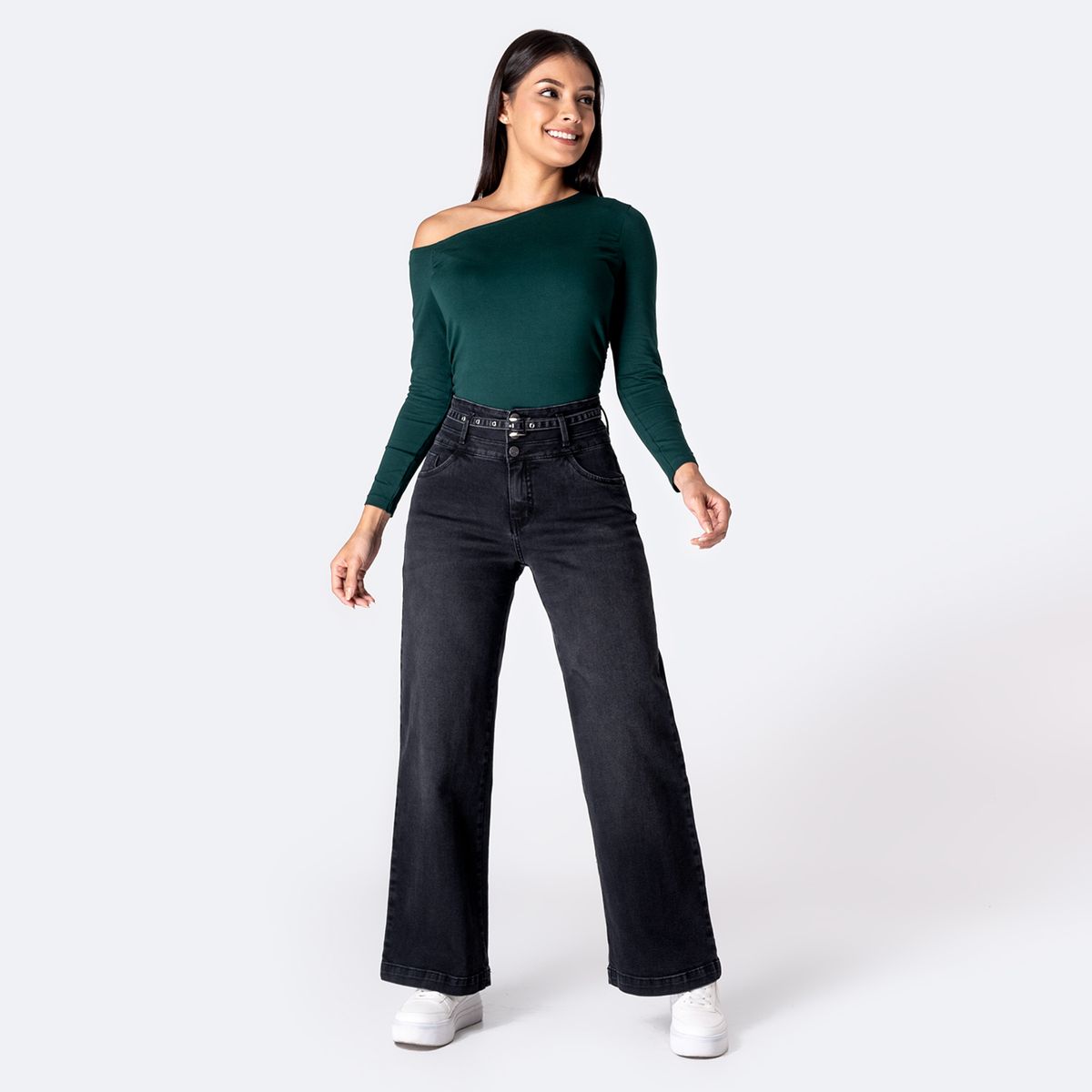 PIONIER - Jean Wide Leg Mujer Pionier