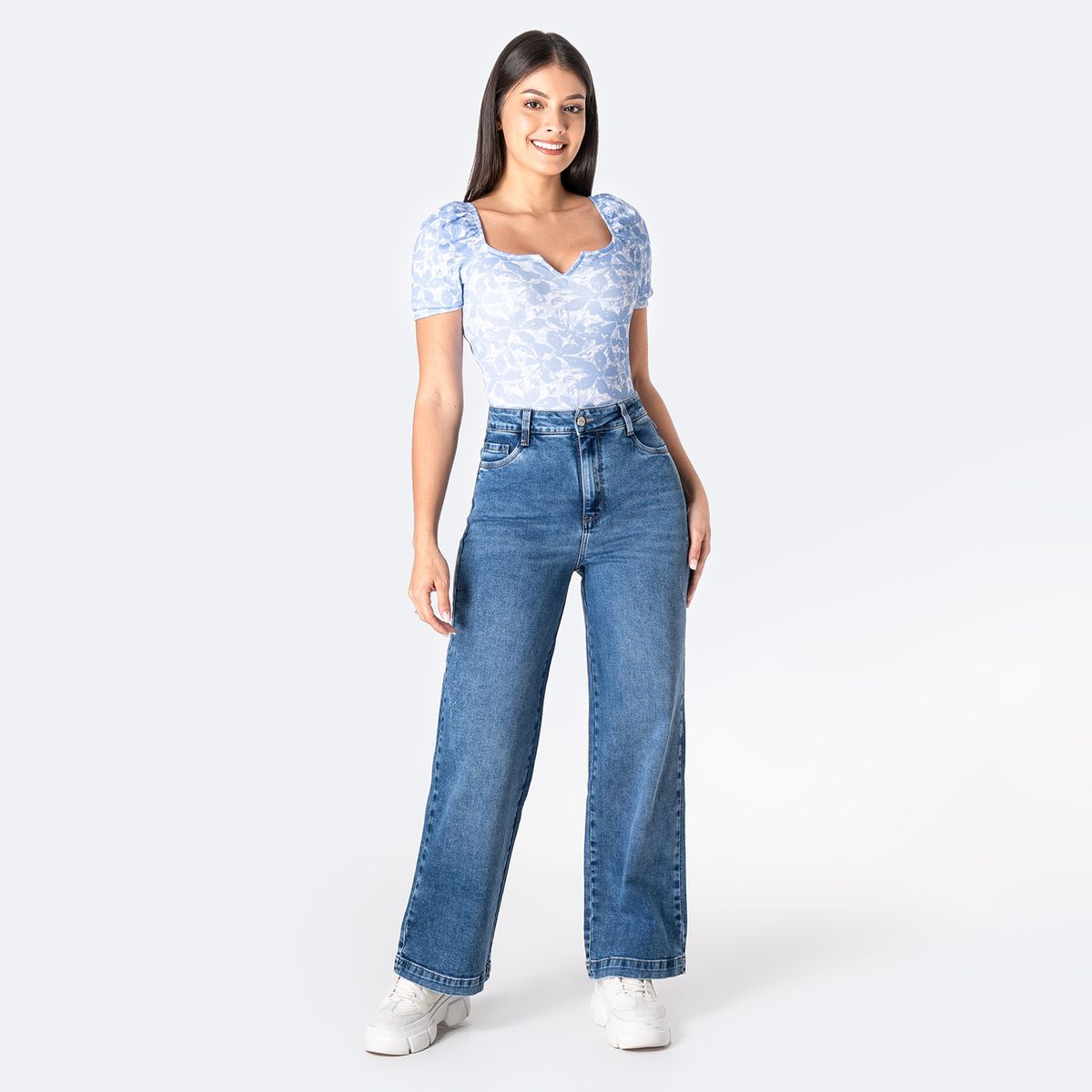 PIONIER - Jean Wide Leg Mujer Pionier.