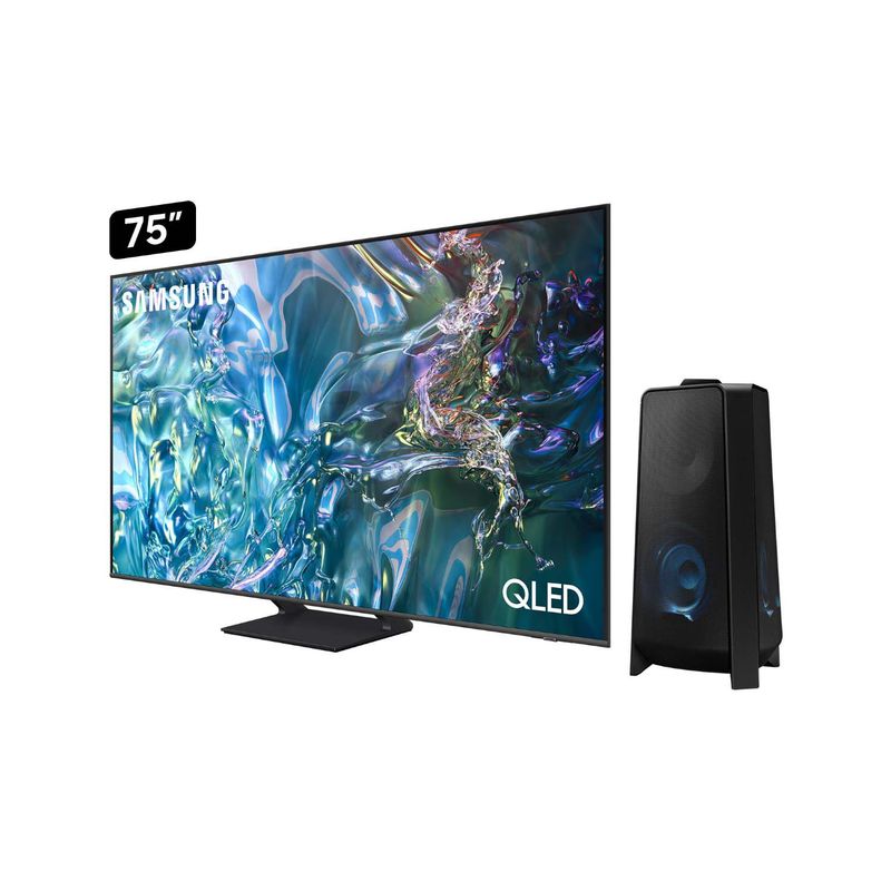 SAMSUNG - Televisor Samsung 75'' QLED 4K Q65D Tizen Os Smart Tv (2024) + Soundtower T50