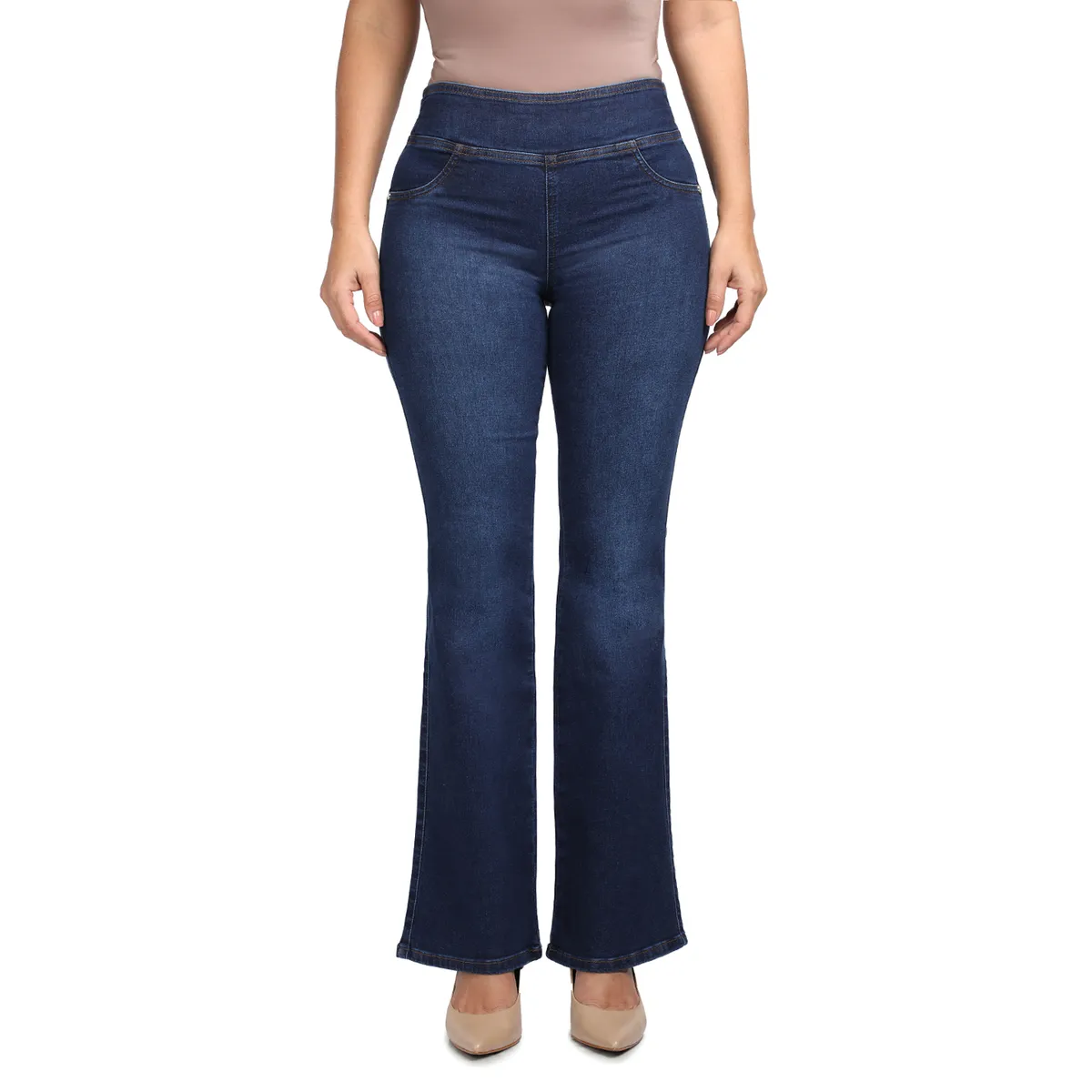 VRP BY VIVIANA RIVAS PLATA - Jean Flare Tiro Alto Mujer VRP By Viviana Rivas Plata