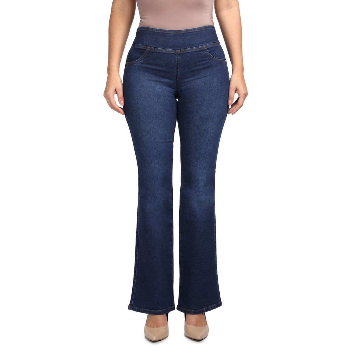 VRP BY VIVIANA RIVAS PLATA - Jean Flare Tiro Alto Mujer VRP By Viviana Rivas Plata