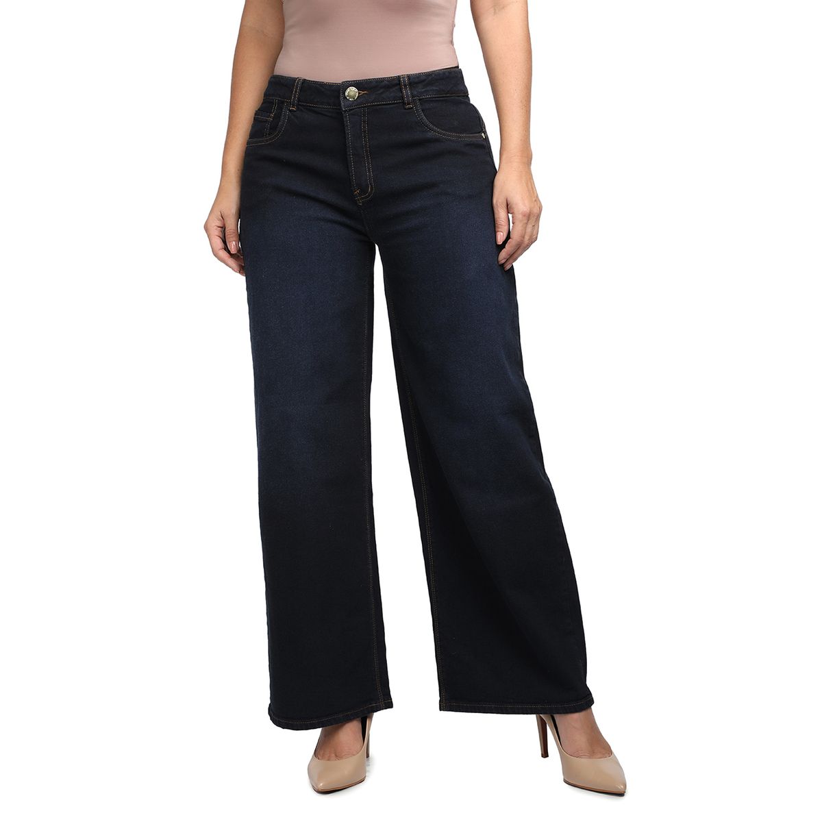 VRP BY VIVIANA RIVAS PLATA - Pant Den Low Rise Wide Leg