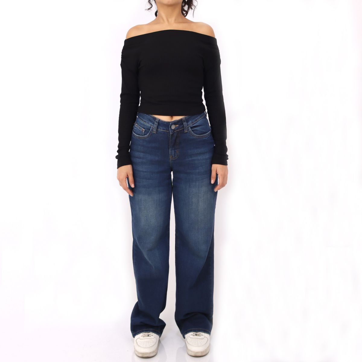 KAYRA POBLET - Jean Straight Tiro Medio Mujer Kayra Poblet