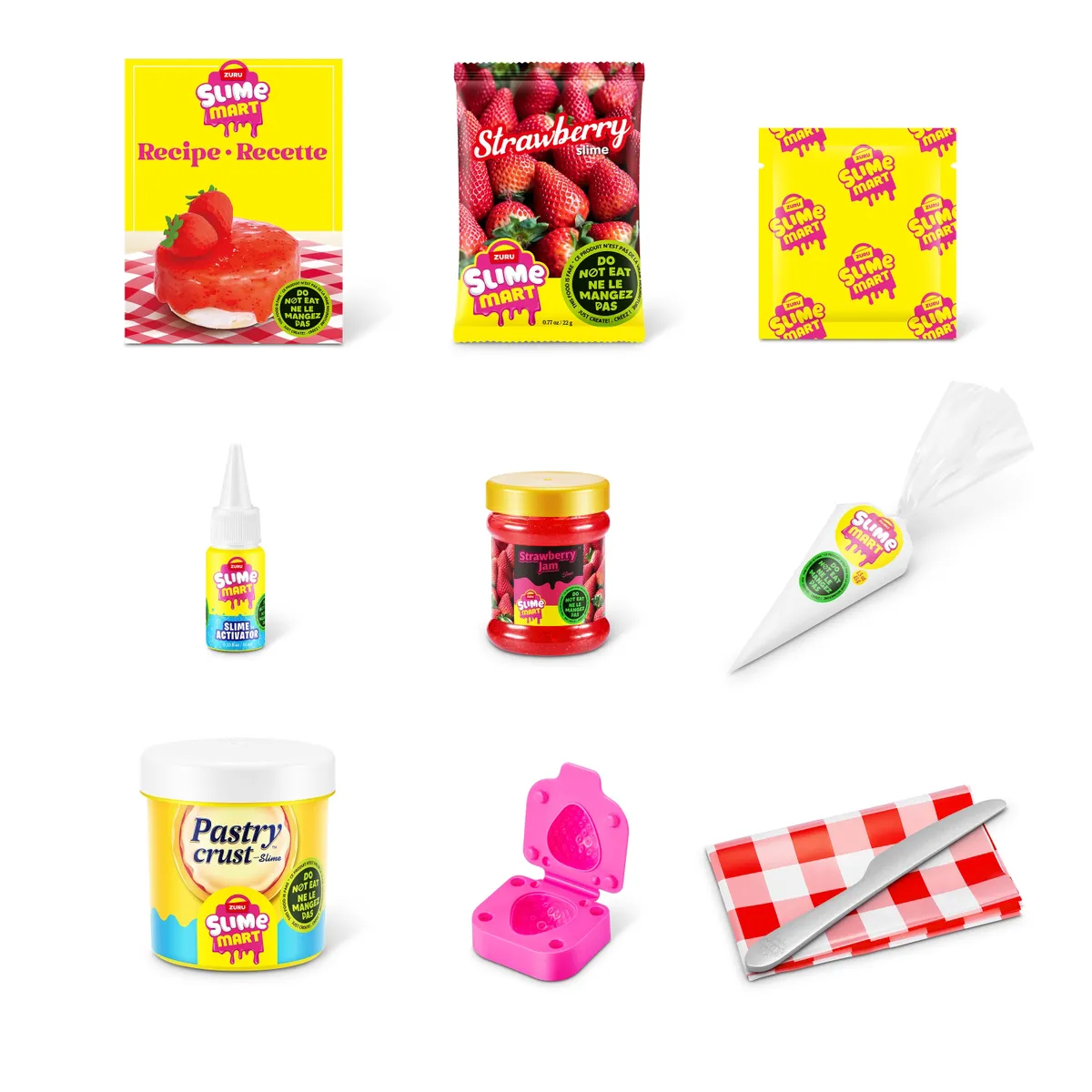 SLIME - Set De Juego Cheesecake De Fresa Slime  