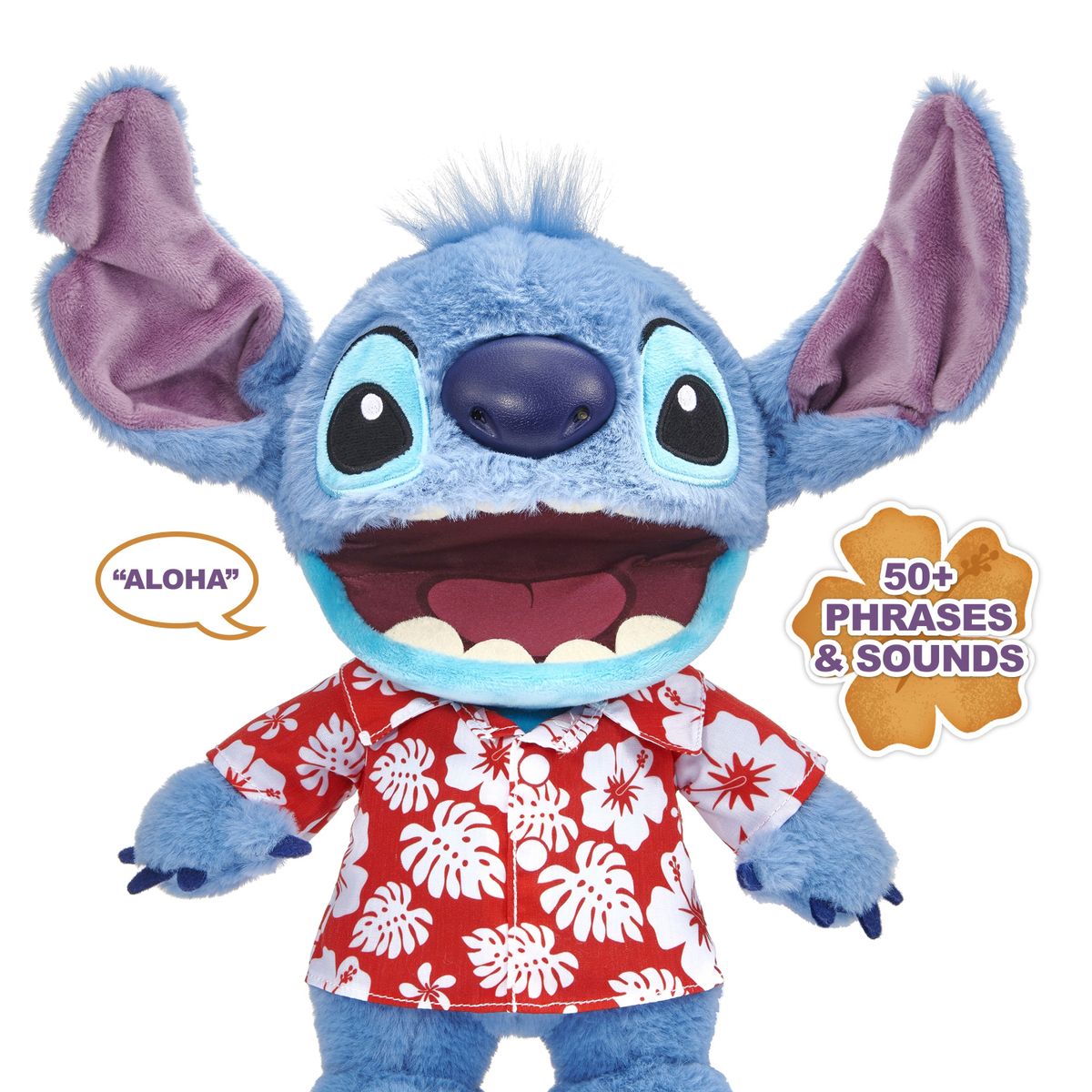DISNEY - Peluche Interactivo Traje Hawaiano Stitch  
