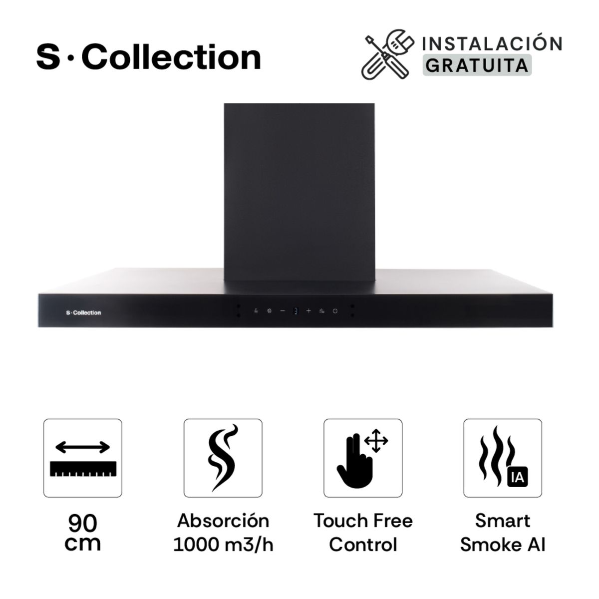 SCOLLECTION - Campana Decorativa S-collection Stilux 90cm