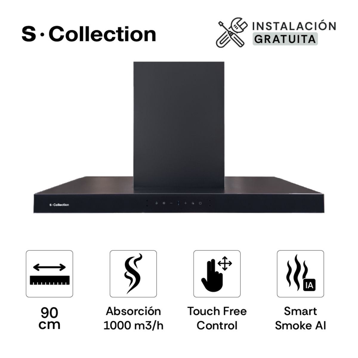 SCOLLECTION - Campana Decorativa S-collection Spacelux Isla 90cm