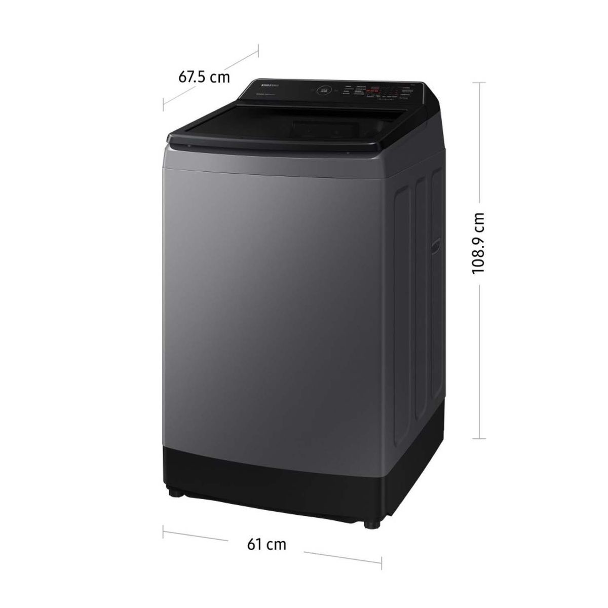 SAMSUNG - Lavadora Ecobubble 15Kg Gris WA15CG5441BDPE