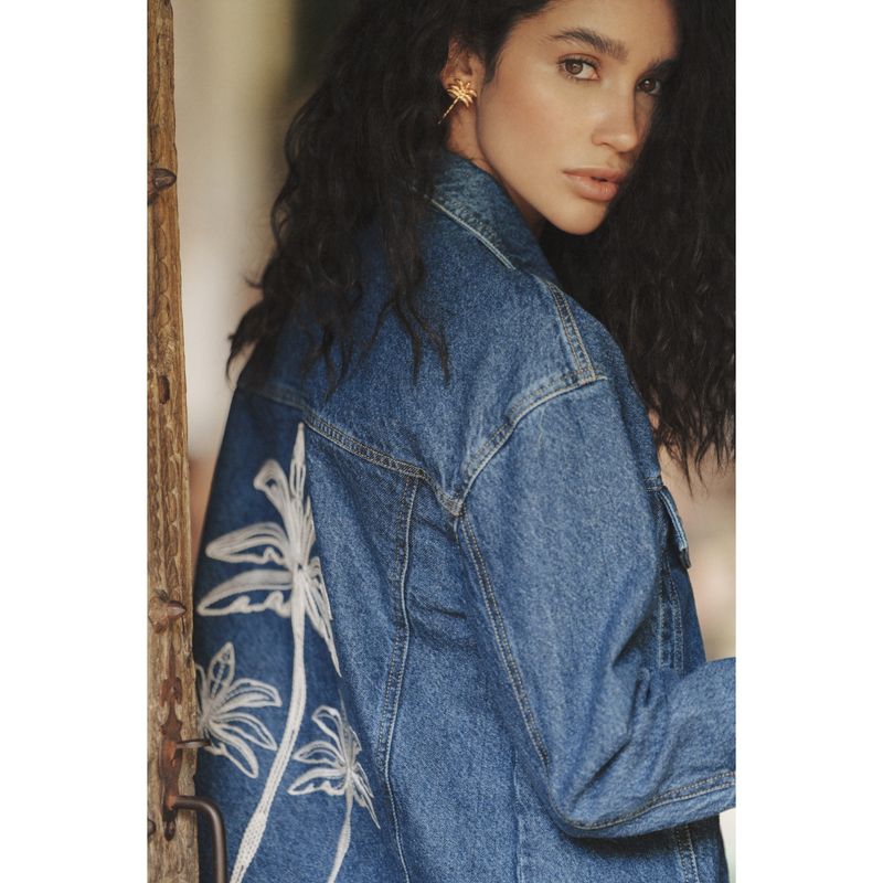 NAF NAF - Casaca 100% Algodón Casual Mujer Naf Naf