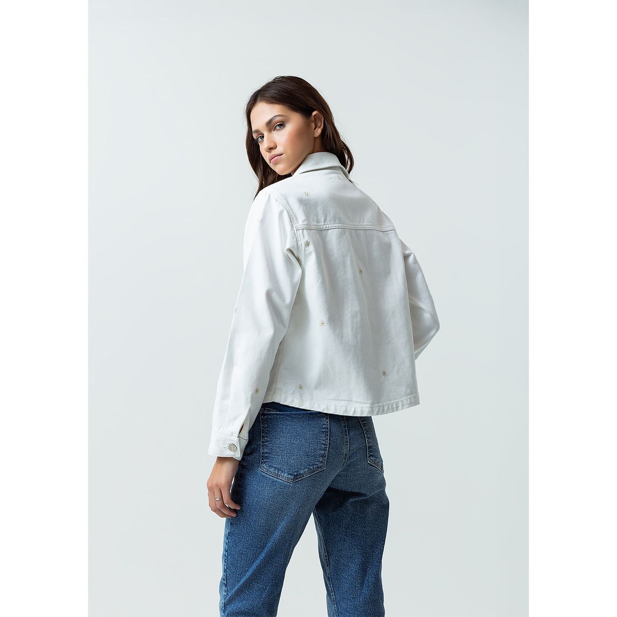 NAF NAF - Casaca 100% Algodón Casual Mujer Naf Naf