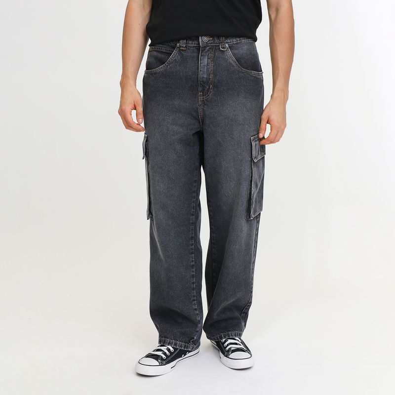 DENIMLAB - Jean Cargo Stitch Casual Hombre Denimlab
