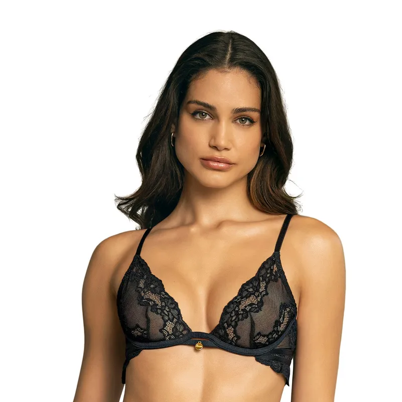 LEONISA - Brasier Escote Profundo En Encaje Y Tul