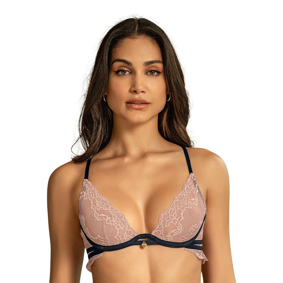 LEONISA - Brasier Escote Profundo En Encaje Y Tul
