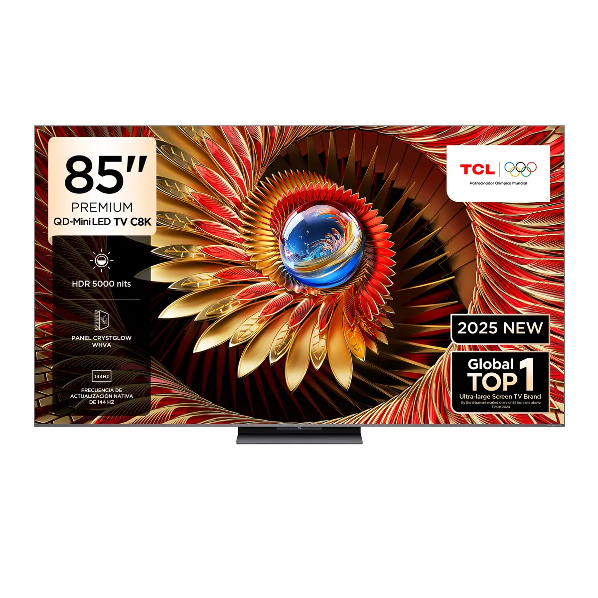 TCL - Televisor Tcl 85" Qd Miniled 4k 85c8k Google Tv