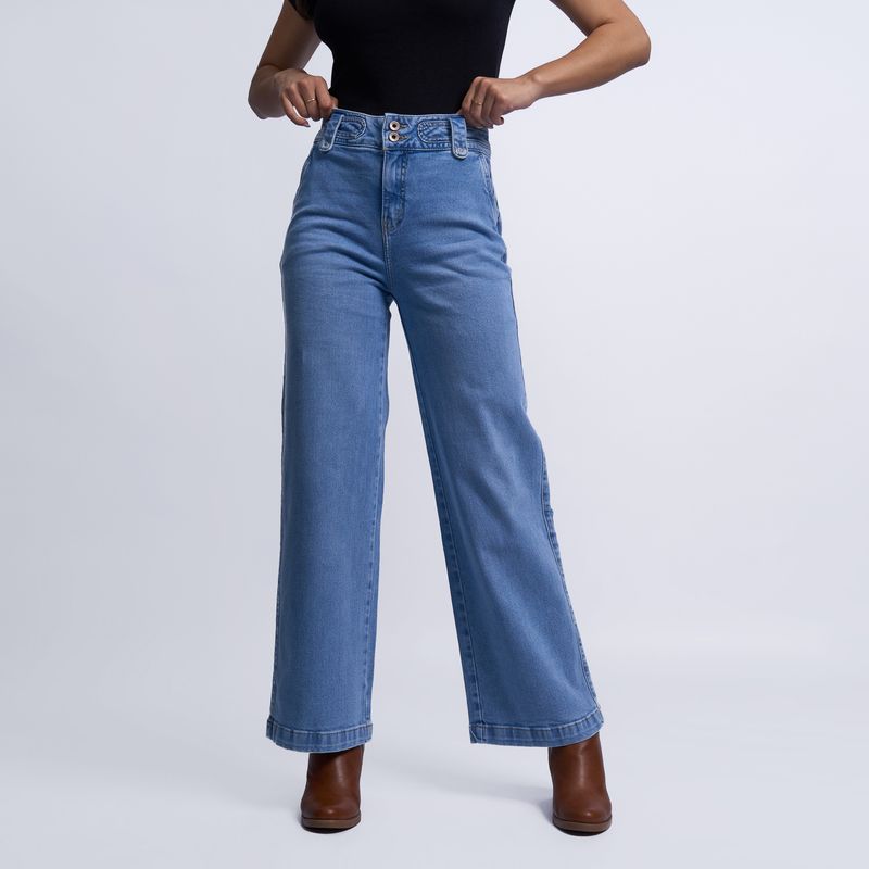 TAYSSIR - Jean Wide Leg Mujer Tayssir
