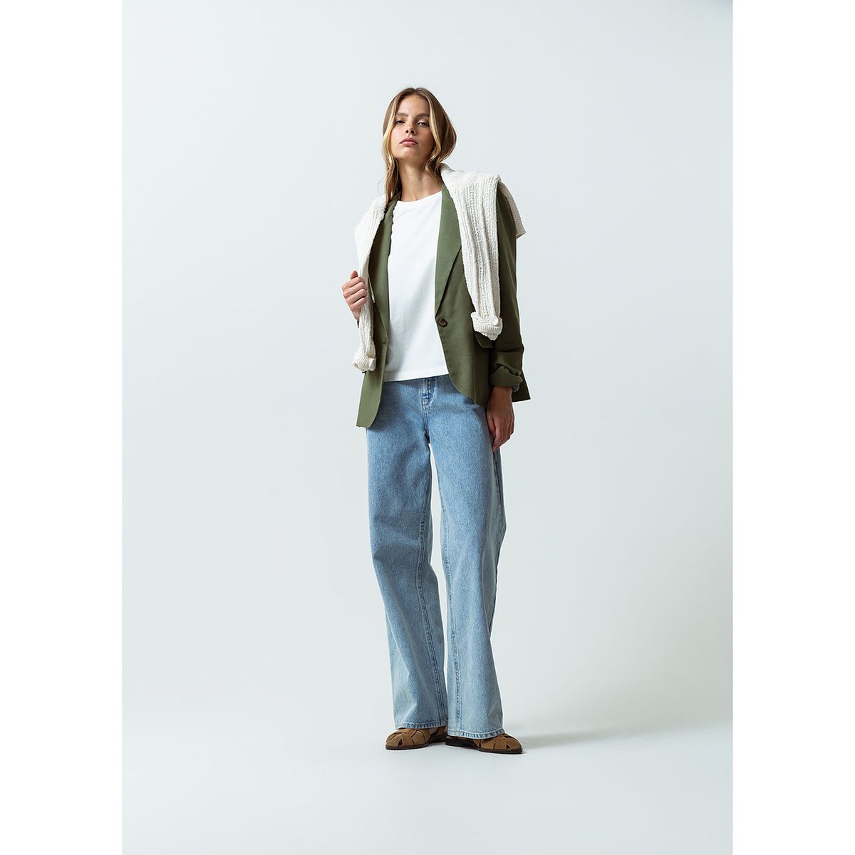 NAF NAF - Blazer 100% Algodón Casual Mujer Naf Naf