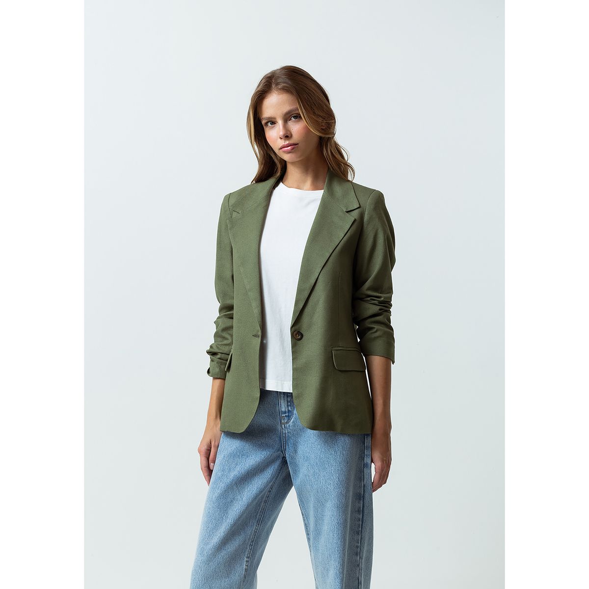 NAF NAF - Blazer 100% Algodón Casual Mujer Naf Naf