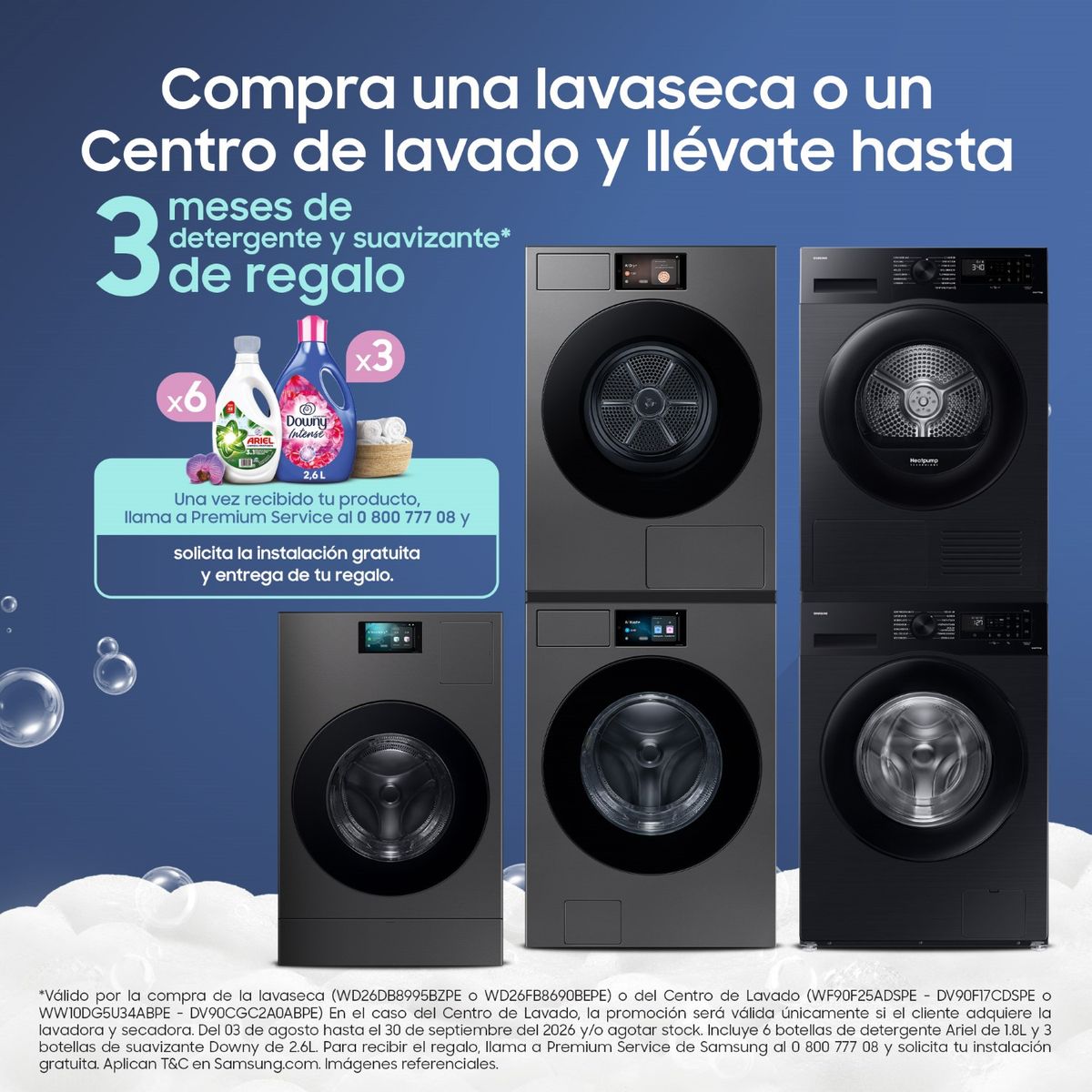 SAMSUNG - Secadora Bespoke AI 9Kg Negra DV90CGC2A0ABPE