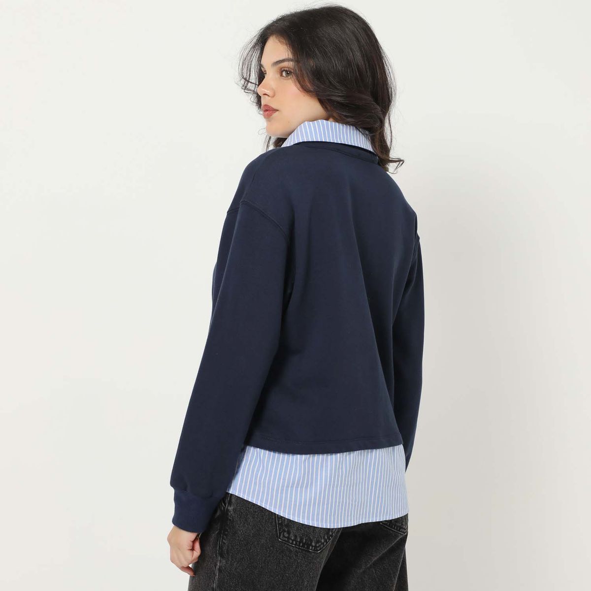 SYBILLA - Poleron Casual Mujer Sybilla