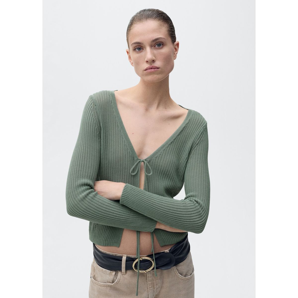 MANGO - Cardigan Casual Mujer Mango