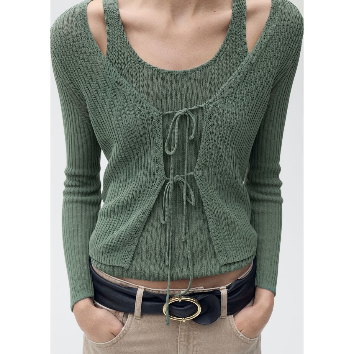 MANGO - Cardigan Casual Mujer Mango