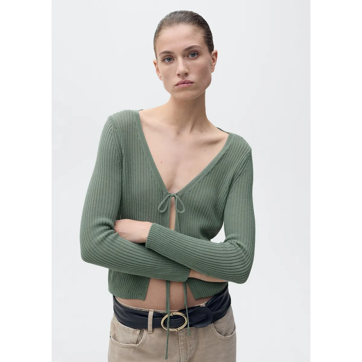 MANGO - Cardigan Casual Mujer Mango
