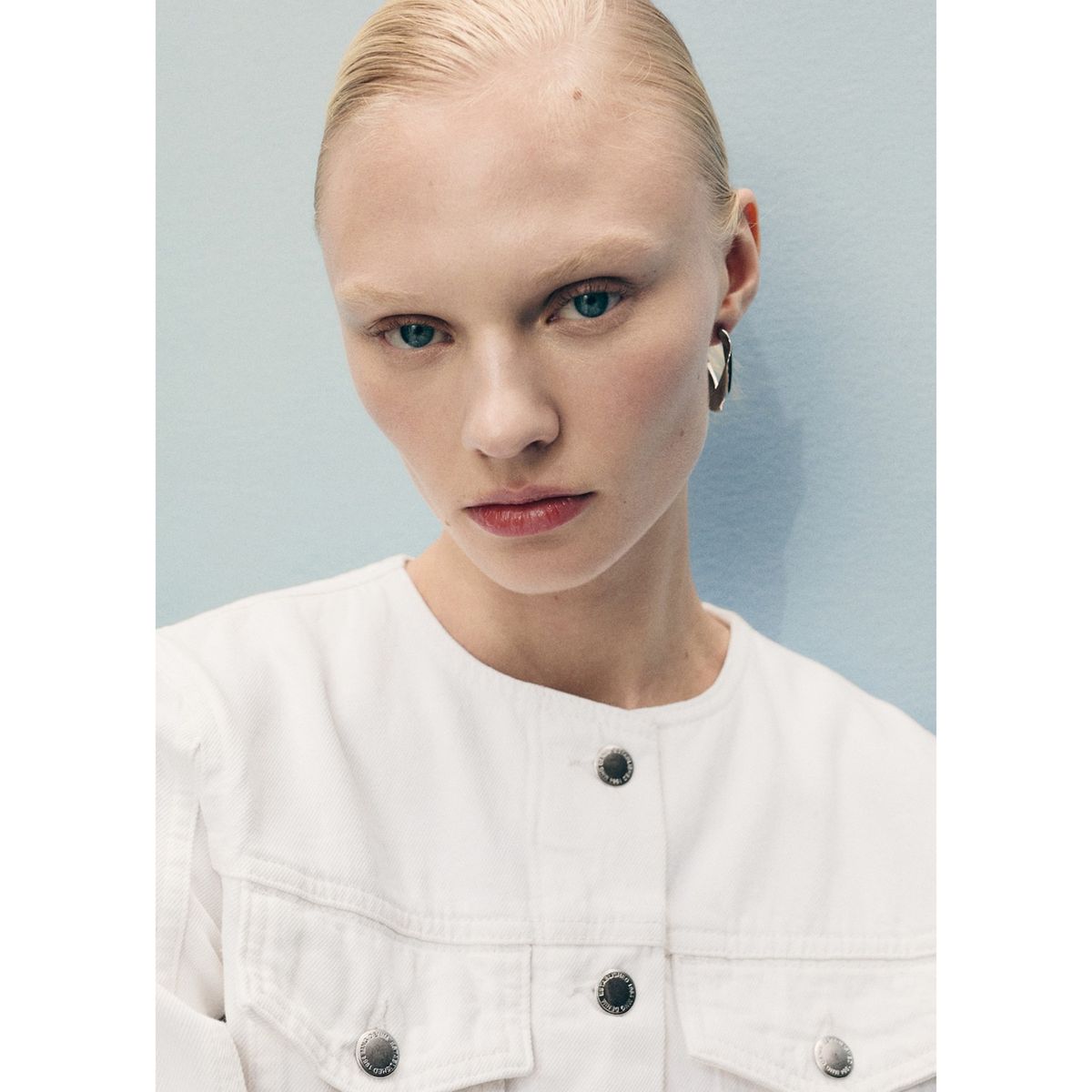 MANGO - Casaca 100% Algodón Casual Mujer Mango