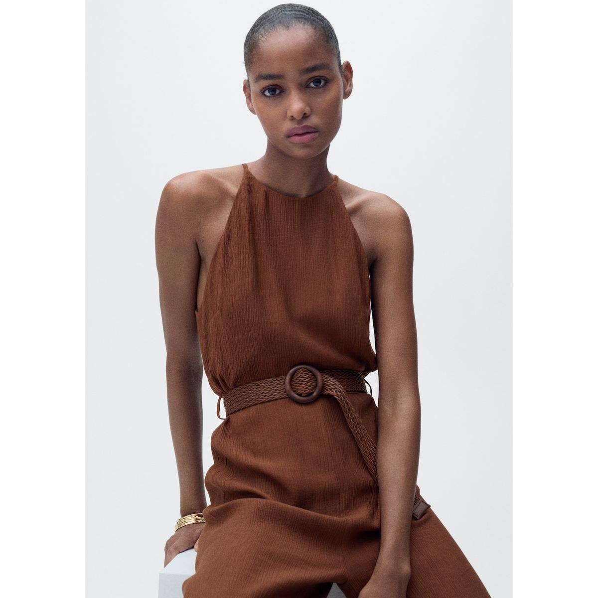 MANGO - Enterizo Casual Mujer Mango