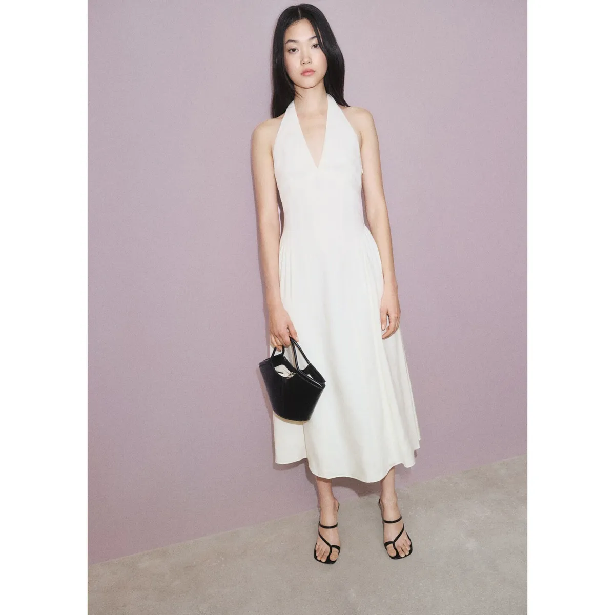 MANGO - Vestido Largo Casual Mujer Mango